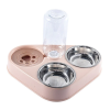 Bol triangle pour chien ou chat Rose